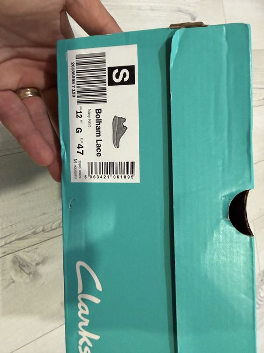 Оригинални сникърси, маратонки Clarks Bolham Lace номер 47, стелка 30.5см