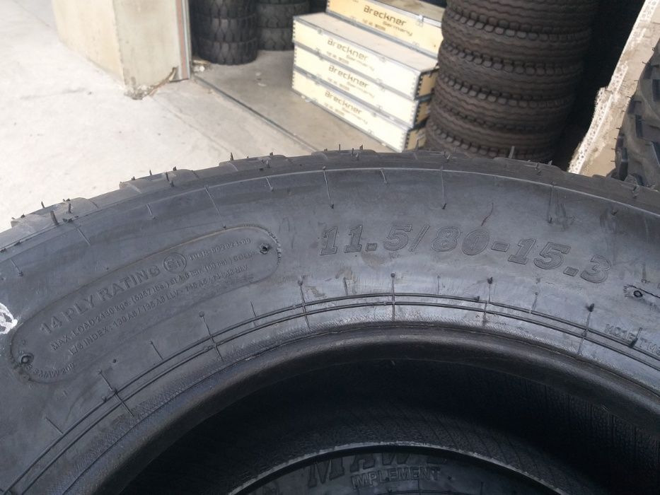 Anvelope noi 11.5/80 15.3 MRL 14PLY cauciucuri presa remorca mig R15.3