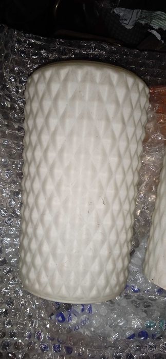 Стъкло за полилей от средата на 20 ти век  млечно опалово 4 броя