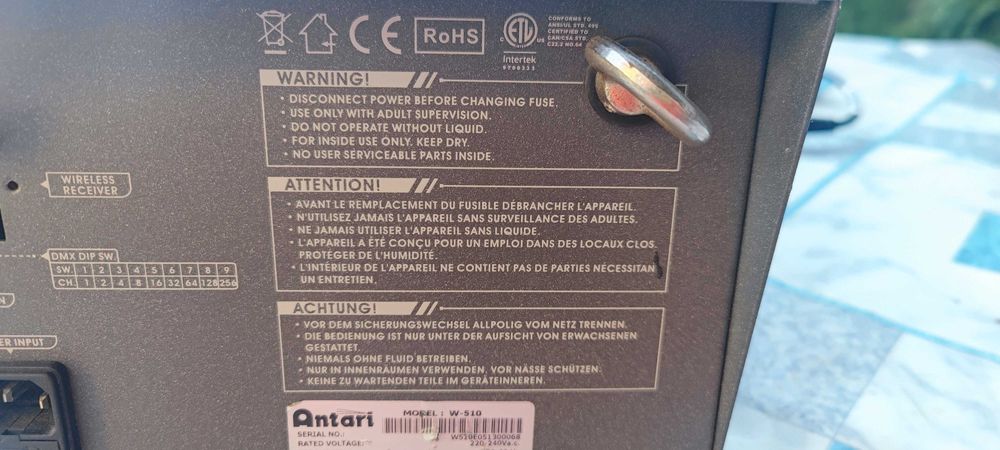 Antari masina fum model W510