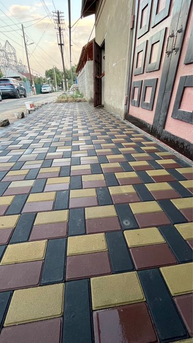 Укладка брусчатки и тротуарной плитки