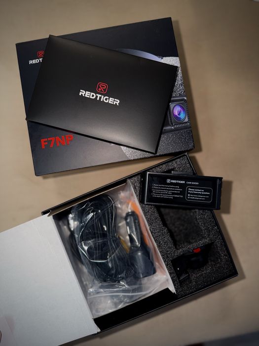 Cameră auto REDTIGER 4K, WiFi, GPS, Night Vision