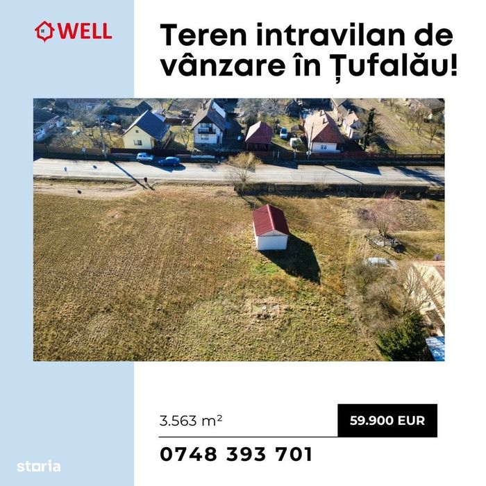 Teren intravilan de vânzare în Țufalău!