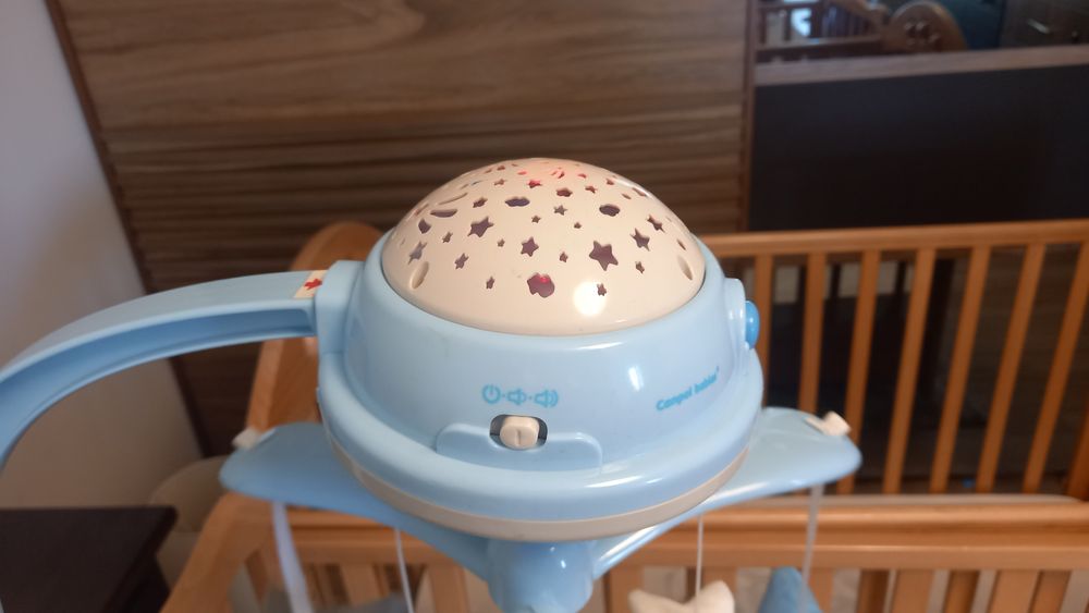 Бебешка музикална въртележка с проектор Canpol, синя