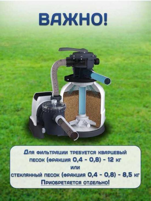Intex 26644 песочный фильтр-насос для бассейнa 4.500 л.ч