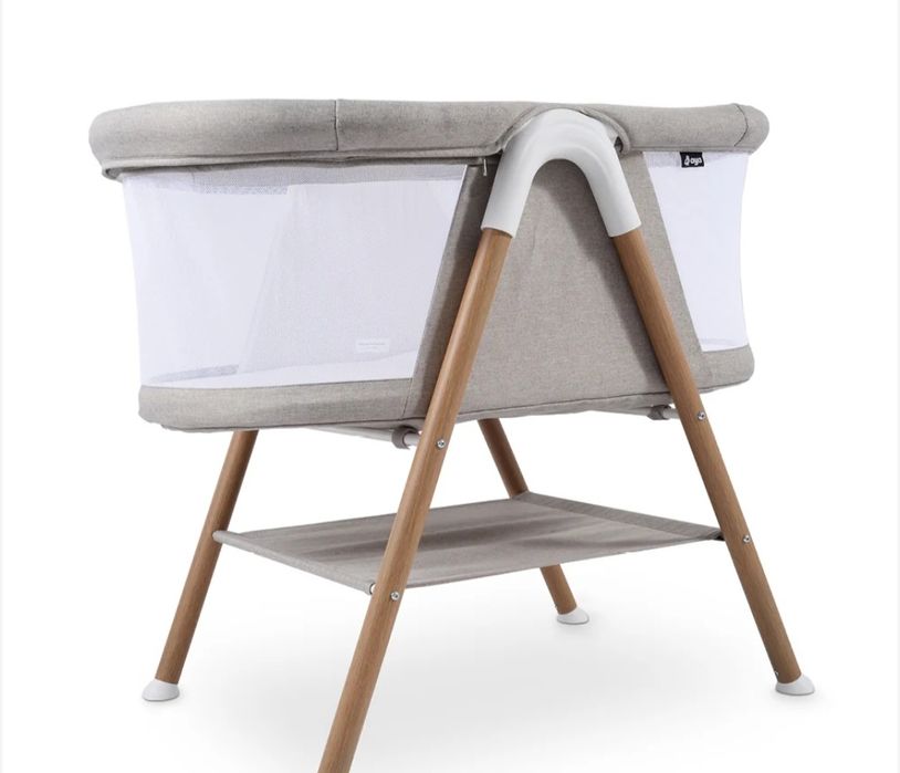 Бебешка Кошара Aya EasyDream Crib – Wood/Stone Grey