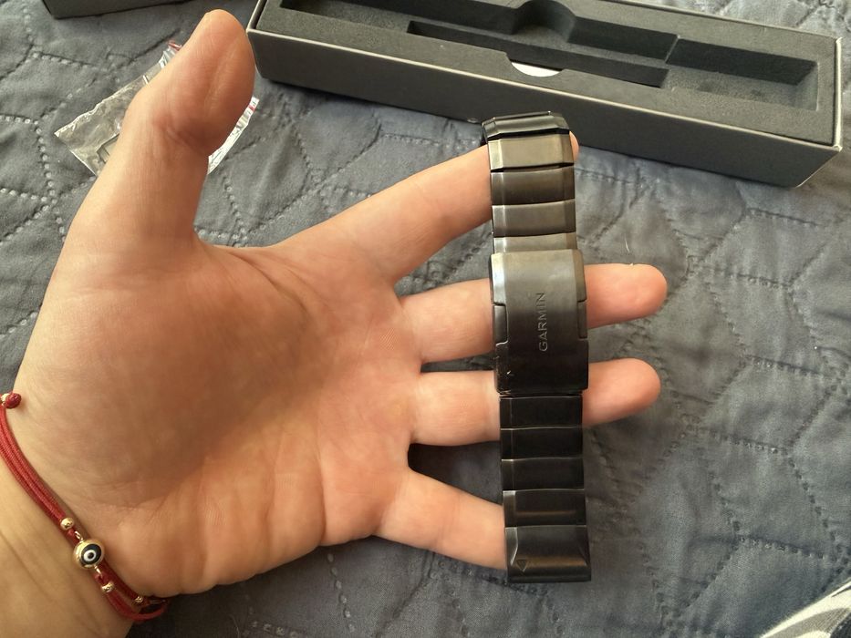 Garmin Quickfit 22 - DLC Titanium Carbon band