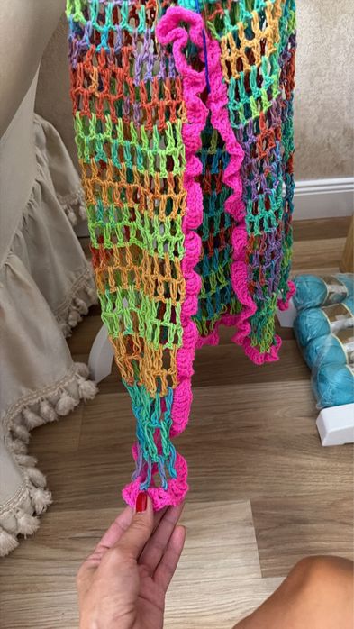 Rochie crosetata de vara  manual pe comanda !
