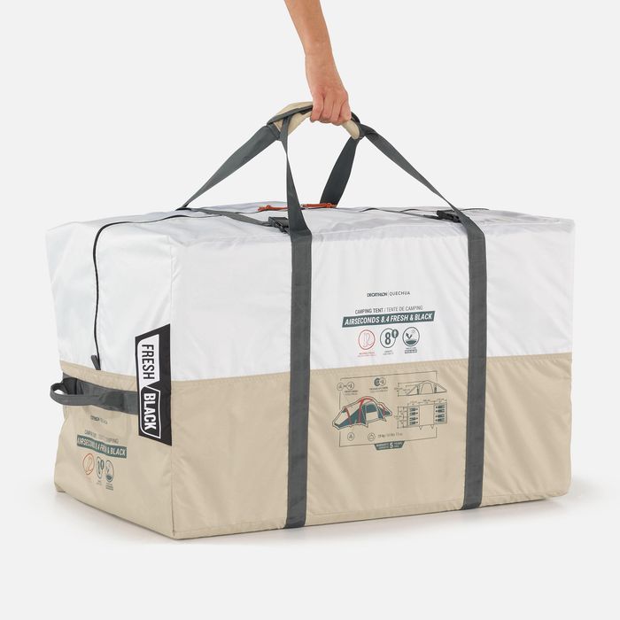 Cort gonflabil camping cu 8 locuri, 4 - produs resigilat Decathlon