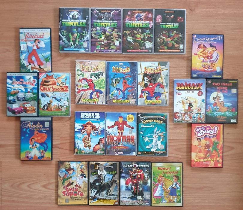 DVD cu desene animate 22 buc.