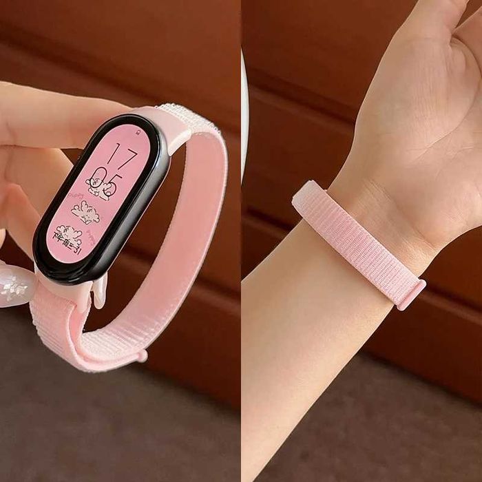 Текстилна плетена каишка с велкро за Xiaomi Smart Band 8 | 9 | 10