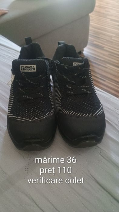 Încălțăminte de lucru cu bombeu.Cu fier în bot