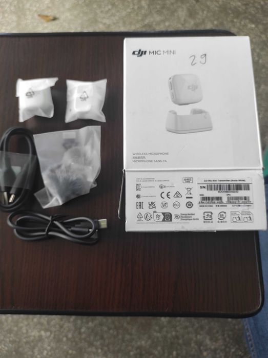Microfon Wireless DJI Mic Mini Transmitter (Arctic White) – Pachet Complet
