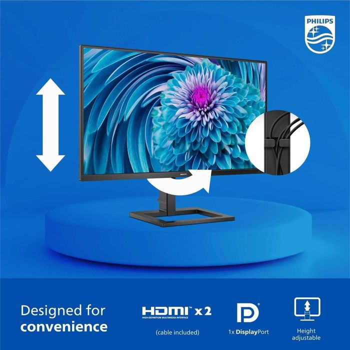 Монитор PHILIPS 288E2E 28" 4K UHD 3840x2160 IPS, 120% sRGB, FreeSync