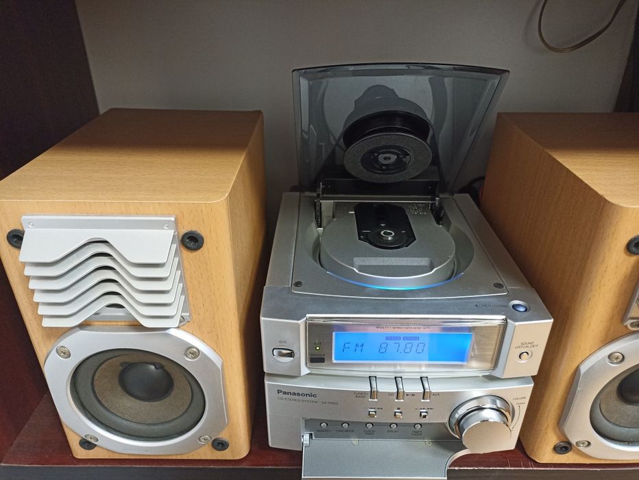 Minisistem original Panasonic SA-PM03 cu CD, tuner, amplificare, super