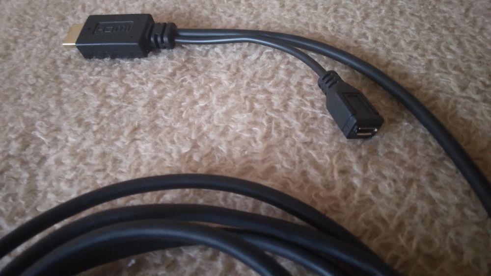 Cabluri cu mufe hdmi si hdmi  la micro usb