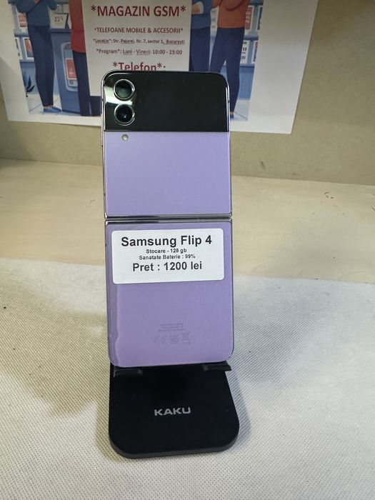 Samsung flip 4 / 128 gb / Garantie/ folie sticla cadou