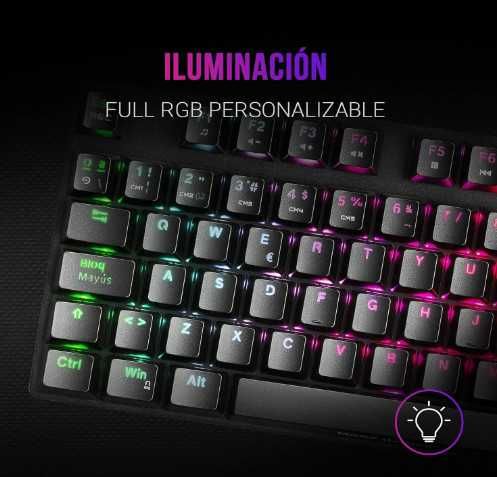 Мехнична клавиатура Mars Gaming MKREVO PRO, RGB геймърска клавиатура