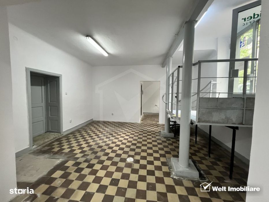 Spatiu comercial cu geamuri la str. Horea, partial demisol