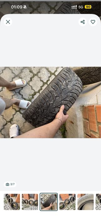 Комплект резины! Шипы! Toyo 225 60 r17 Производство Япония!