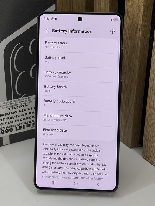 Samsung S26 Ultra 512Gb 12Gb ram (1 ciclu incarcare) Garantie #60562