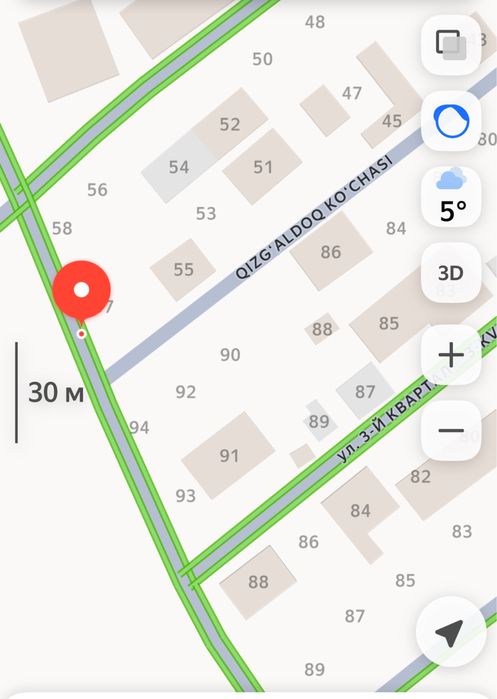 Тошкент тумани Кизгалдок махалласида 2 курук ер сотилади 3.5-4.8 сотих