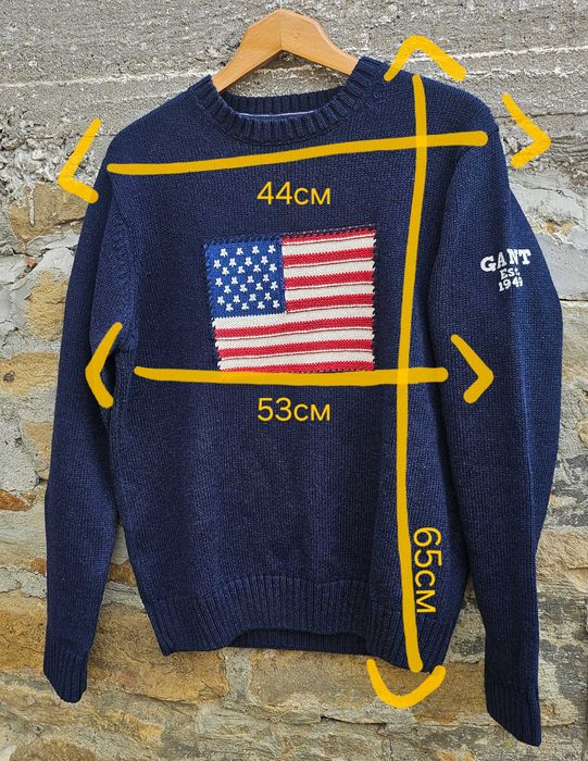 Gant пуловер с американското знаме мъжки М