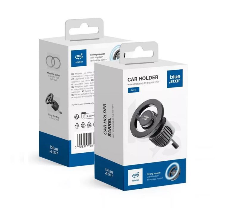 Suport Telefon Magsafe 360 Grila Auto Placuta / Cerc Metalic Inclusa