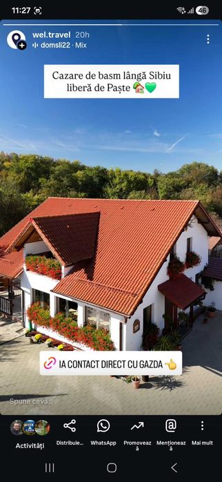 Închiriez casa de vacanta la munte cu ciubar