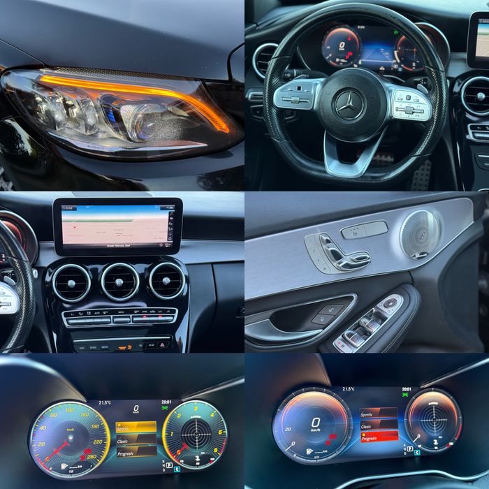 Mercedes C200 Cdi 1.6d 160 Cai 2020 Facelift Euro6+ Pachet AMG 9G Tronic Dotarii Full-Full Recent Adus Foarte Usor Avariat