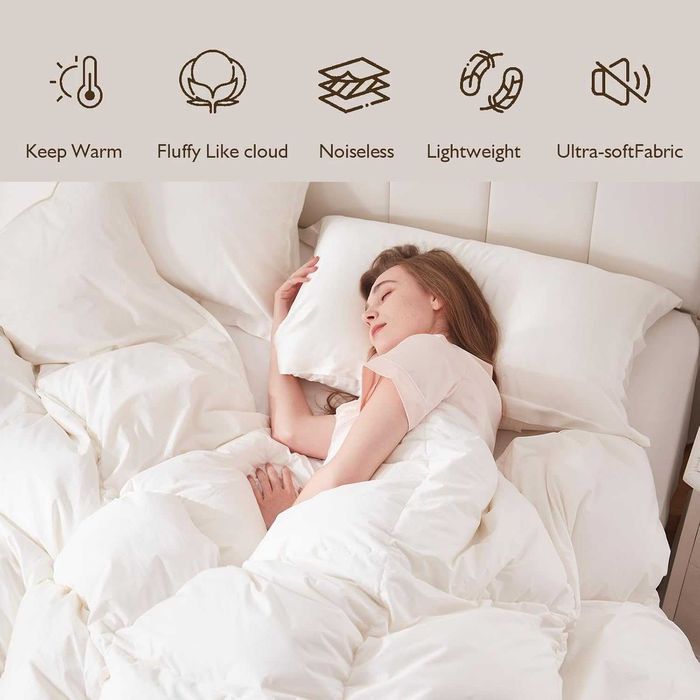 DWR Олекотена завивка пълнеж от гъши пера, 4 сезона 200 x 200 см