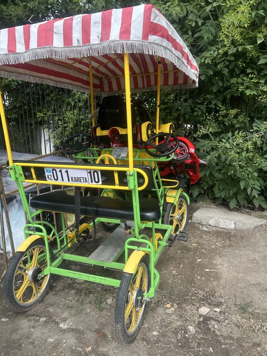 Семейный веломобиль, велосипед