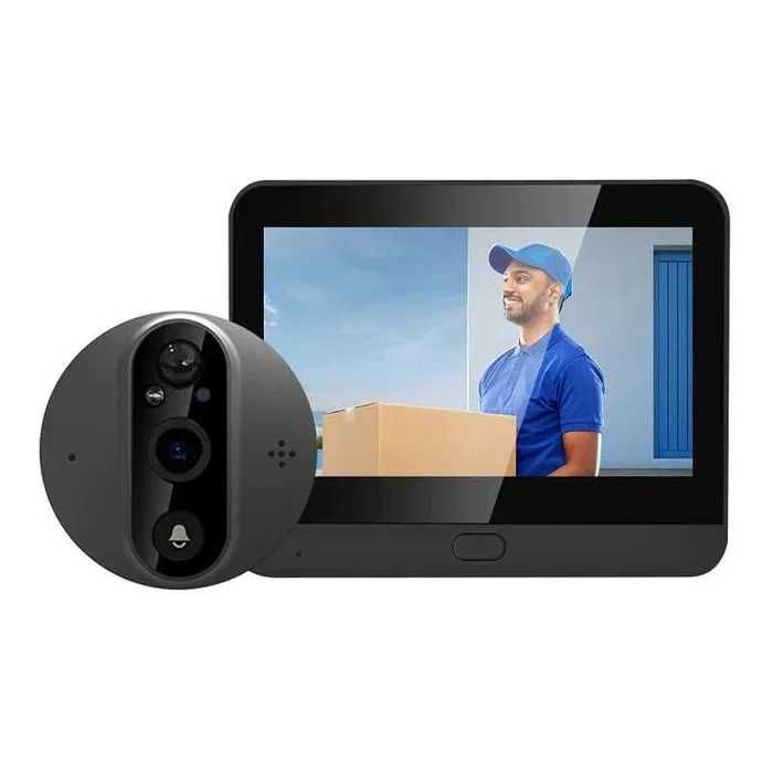 Домофон Беспроводной дверной глазок с Wi-Fi, /Видеоглазок /Домофон