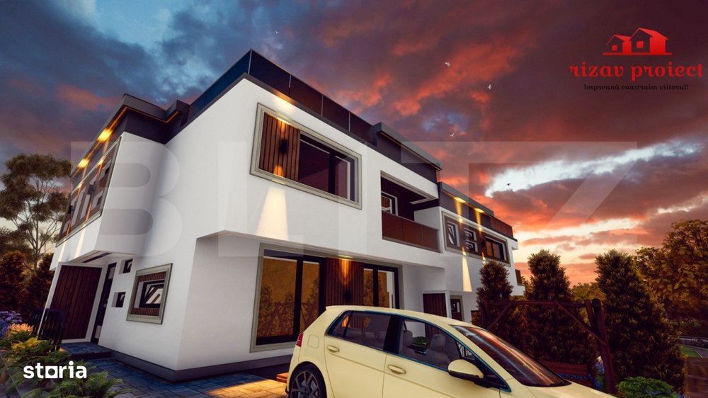 Apartament spatios 110 mp, 2 parcari, terasa si curte, finisat la chei