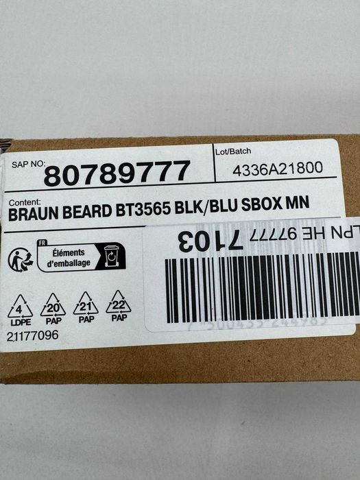 Aparat de tuns barba cu 6 accesosrii, Braun Series 3, BT3565