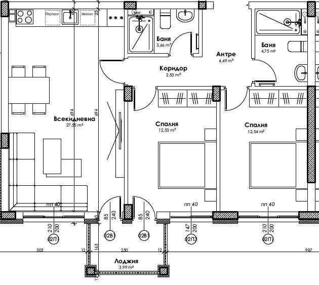 Продава се Тристаен апартамент в Пловдив, Прослав - 93 кв.м за 565 €/кв.м - Снимка #3