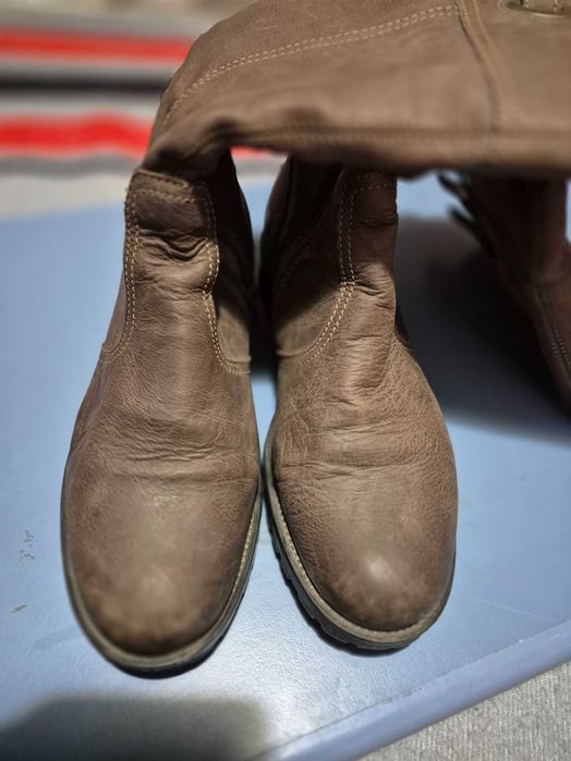 Cizme inalte piele naturala, pentru dama, marime 39, made in India