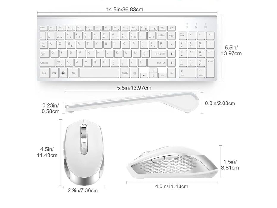 Set tastatură și mouse wireless AZERTY