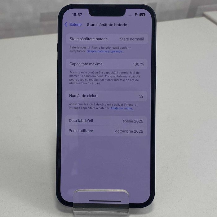 (AG13)Telefon Apple iPhone 16E 100% baterie (b.48169) Garantie 2 ani!