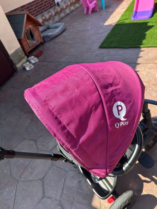 Tricicletă pliabilă QPlay Rito Rubber Violet – Ca nouă
