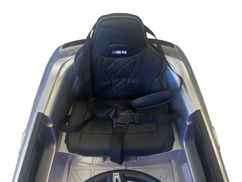 Bmw m5 24v – детска акумулаторна кола, сребриста, eva гуми