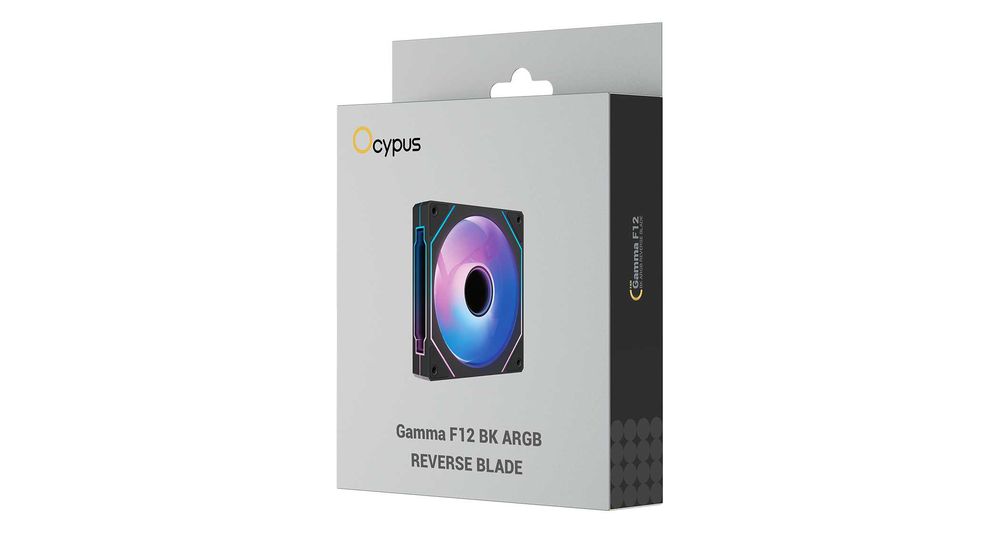 \ Вентилятор для корпуса Ocypus Gamma F12 WH ARGB Reverse Blade