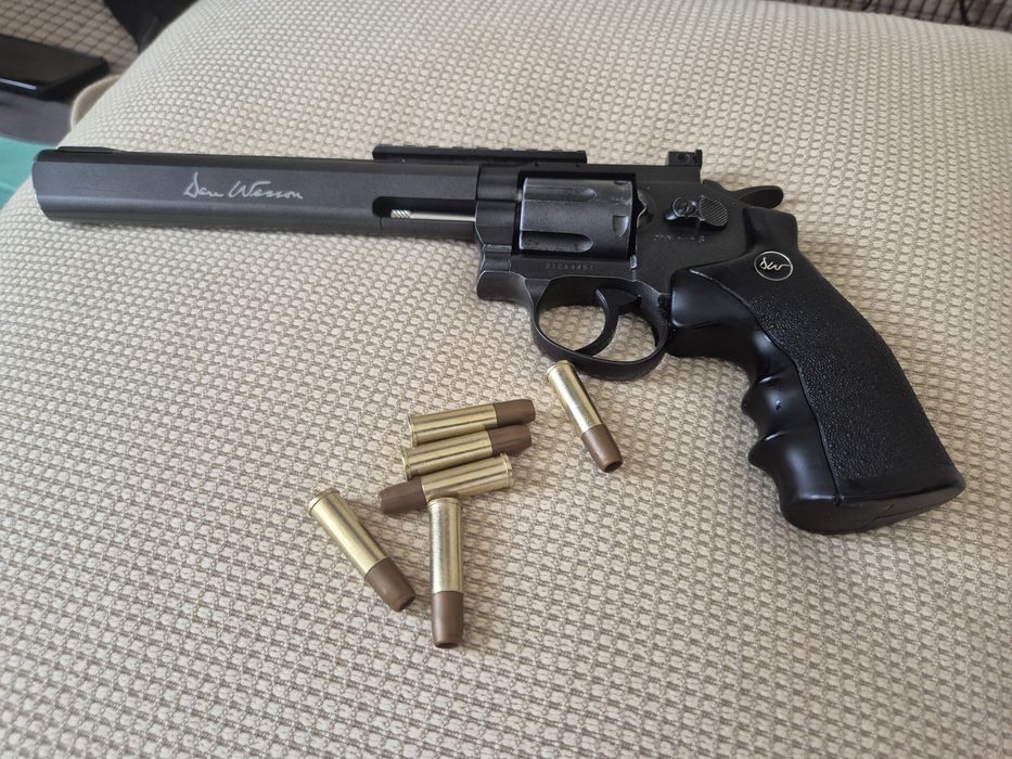 Pistol airsoft dan wesson rugger lung CO2 cu bile 6 mm 3 Joule