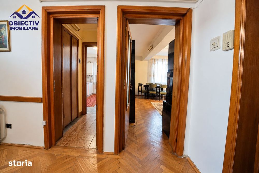 Apartament 3 camere/ 2 balcoane + boxa CENTRU Dioda