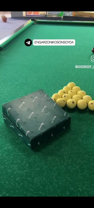 Билляртни стол сотилади хамма нарсаси бор комплектида