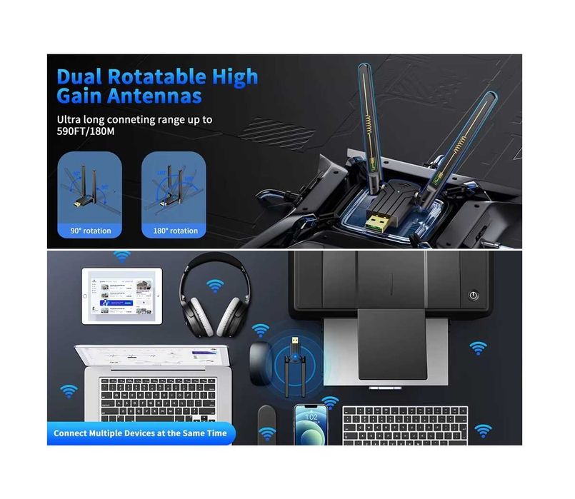 Bluetooth адаптер v5.4 (180 метров)