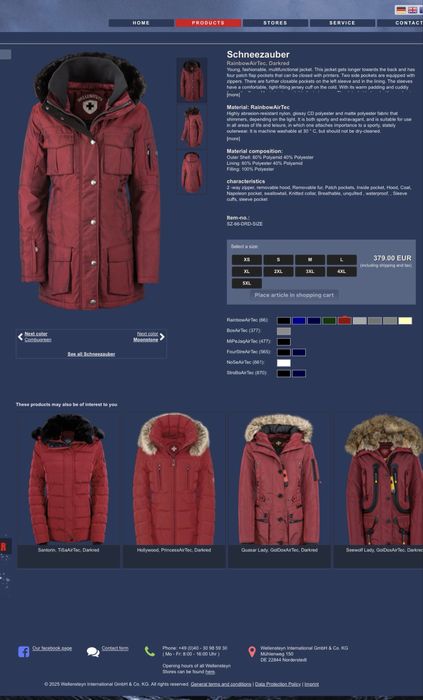 Дамско зимно яке Wellensteyn Schneezauber -размер L, отлично състояние