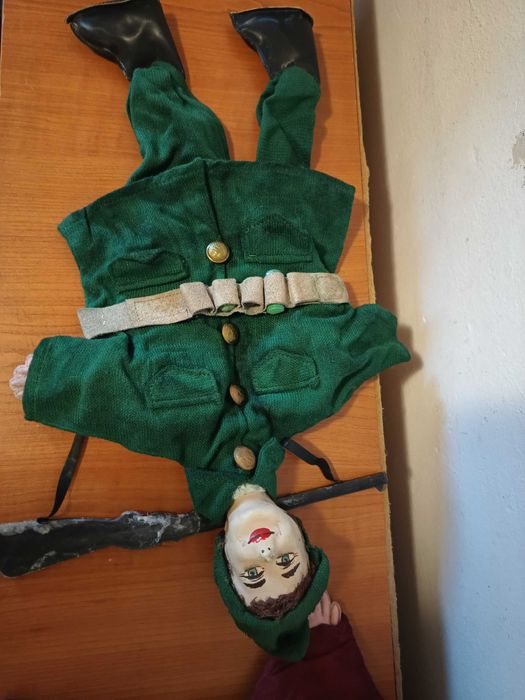 12 jucarii/papusi de mana copii vechi anii 1970,Scufita/masti Vintage