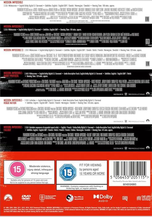 Filme Mission: Impossible 6-Movie Collection Originale