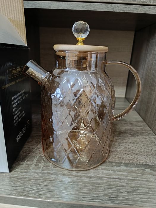 Новый стеклянный чайник